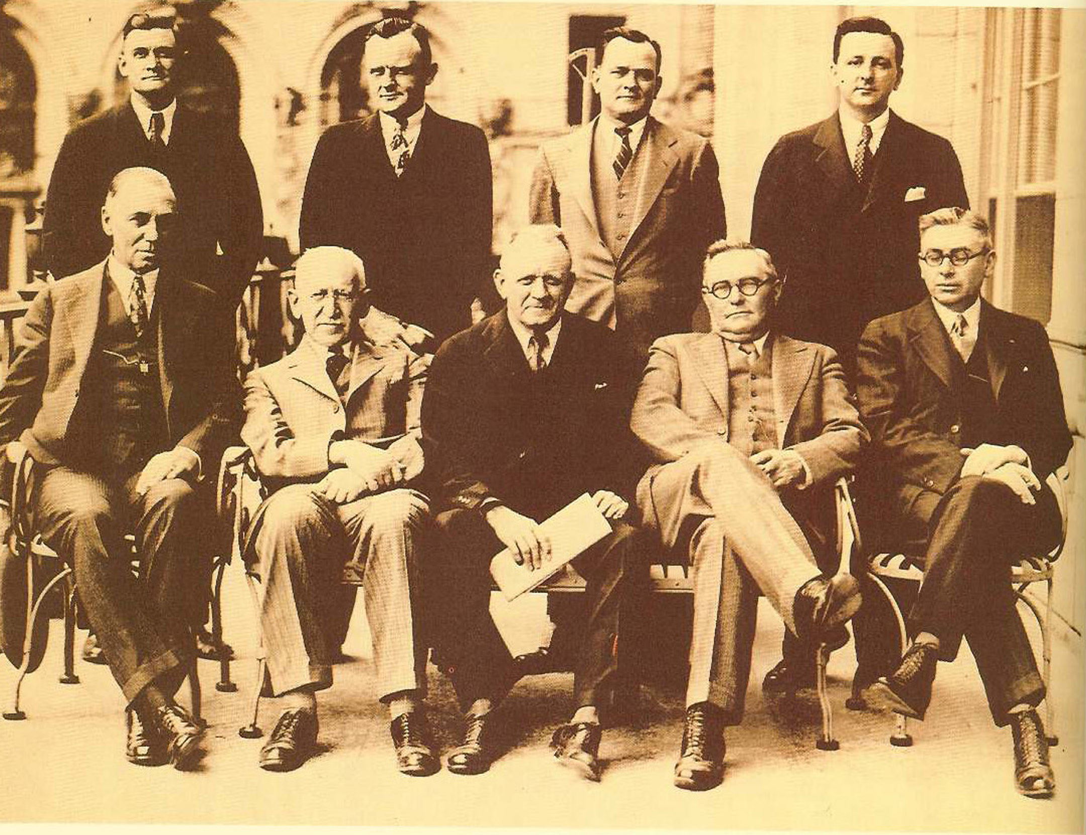 Photo of  Photo of my 28 year old grandfather (Joe C. Thompson, Sr.)who was at his age one of only two people to have served on the city council’s for Dallas, Oak Cliff (when it was a separate city) and Highland Park. During that time he was in the midst of fighting the Ku Klux Klan in order to integrate the State Fair of Texas. They had put him in charge of “Negro Day” and he therefore made a lot of friends with the African American community who would later work beside him when he began building Oak Farms Dairy and later 7-Eleven. 